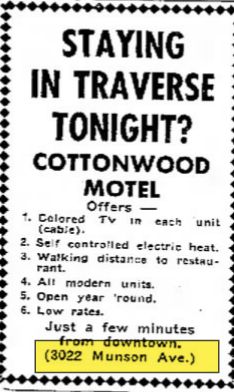 D. Orr Haus Motor Lodge (Cottonwood Motel) - Oct 1966 Ad (newer photo)
